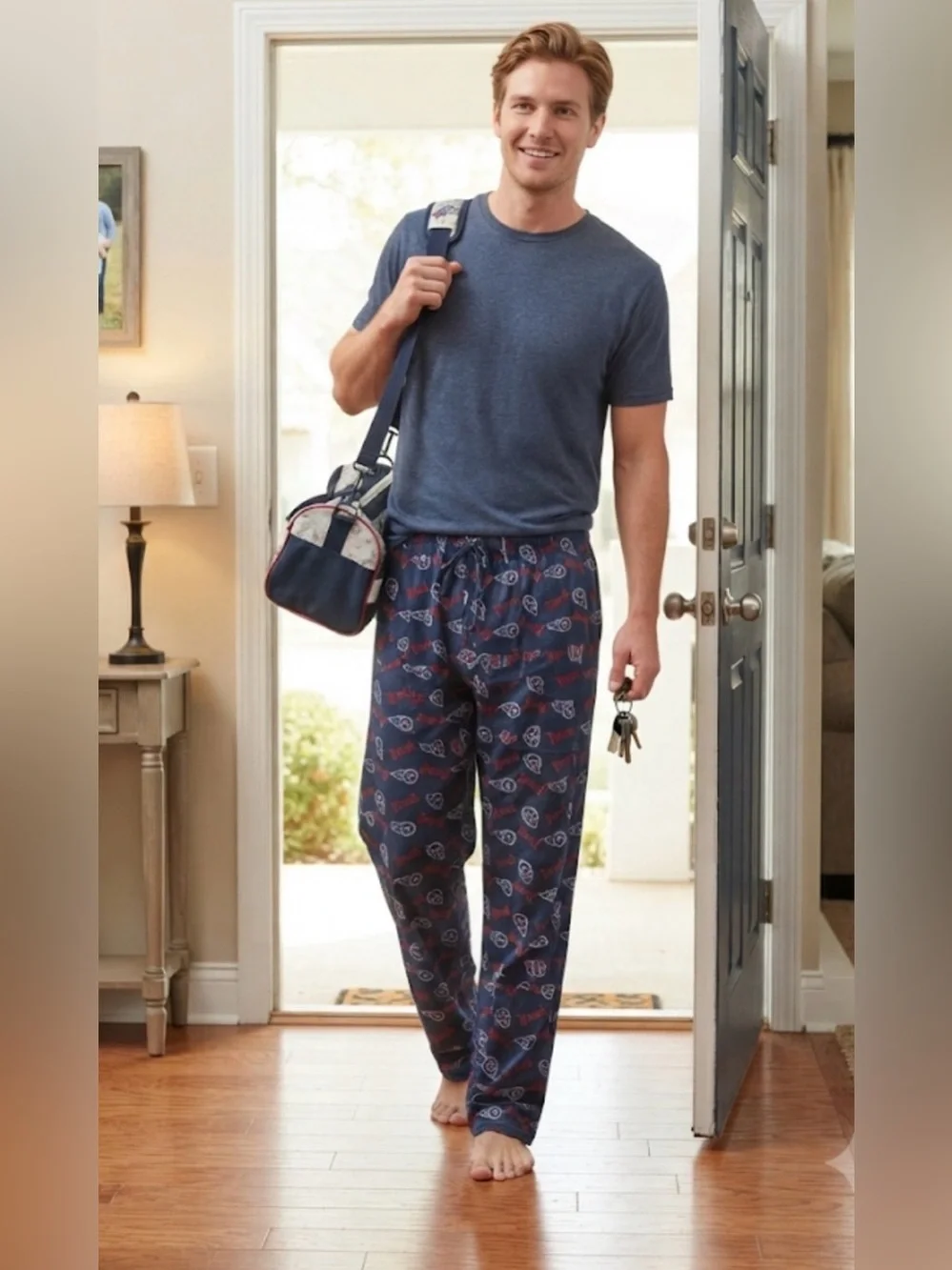 NFL Tennessee Titans Lounge Pajama Pants NWT Large Blue 100% Cotton